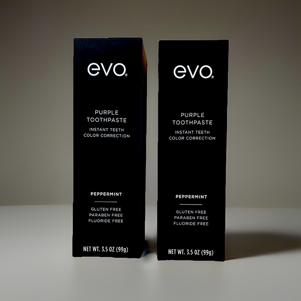 EVO Purple Toothpaste - Peppermint- Instant Whitening Solution